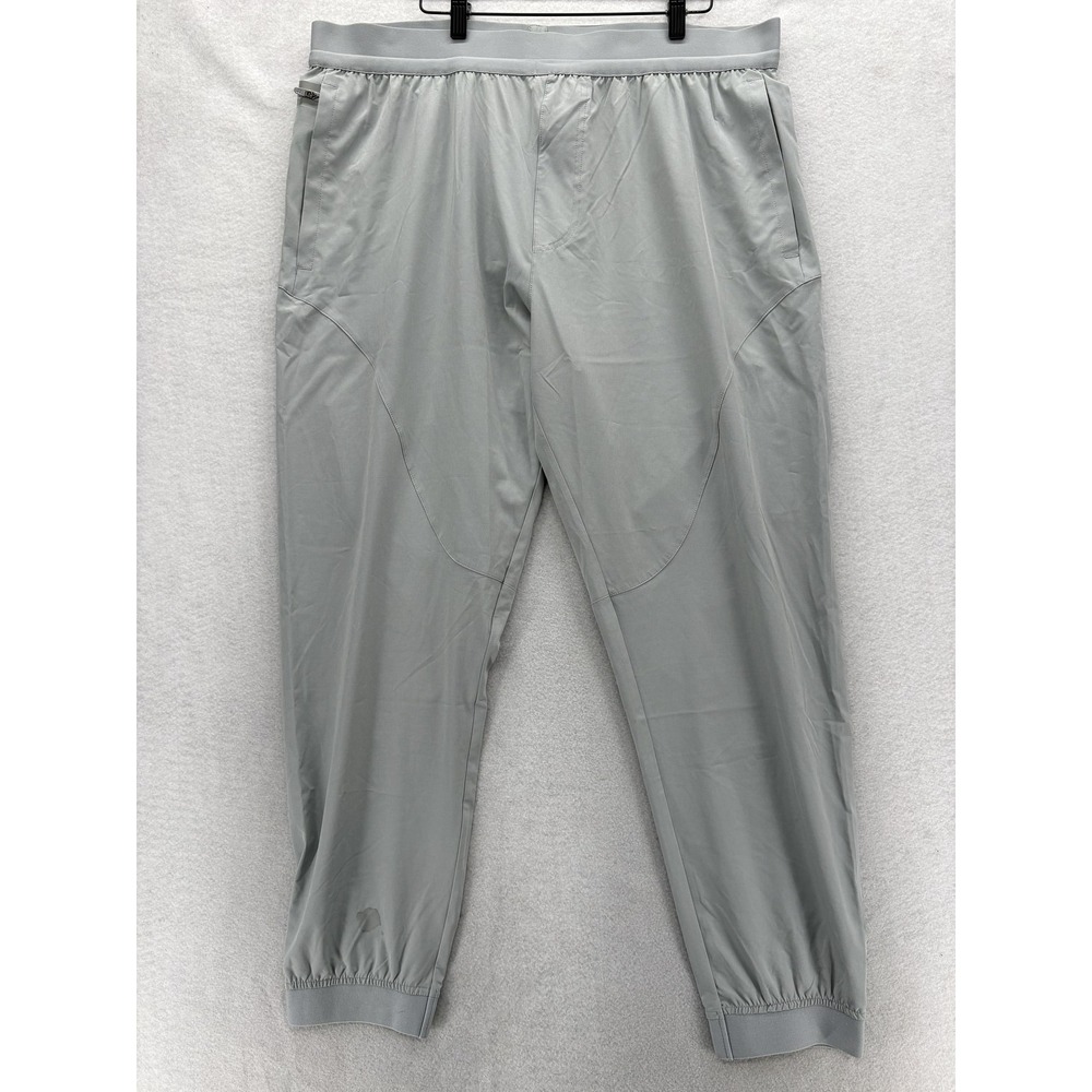 DRUIDS Luxe Golf Jogger Pants Mens 40x29 Gray Stretch Tapered Cuffed Athletic